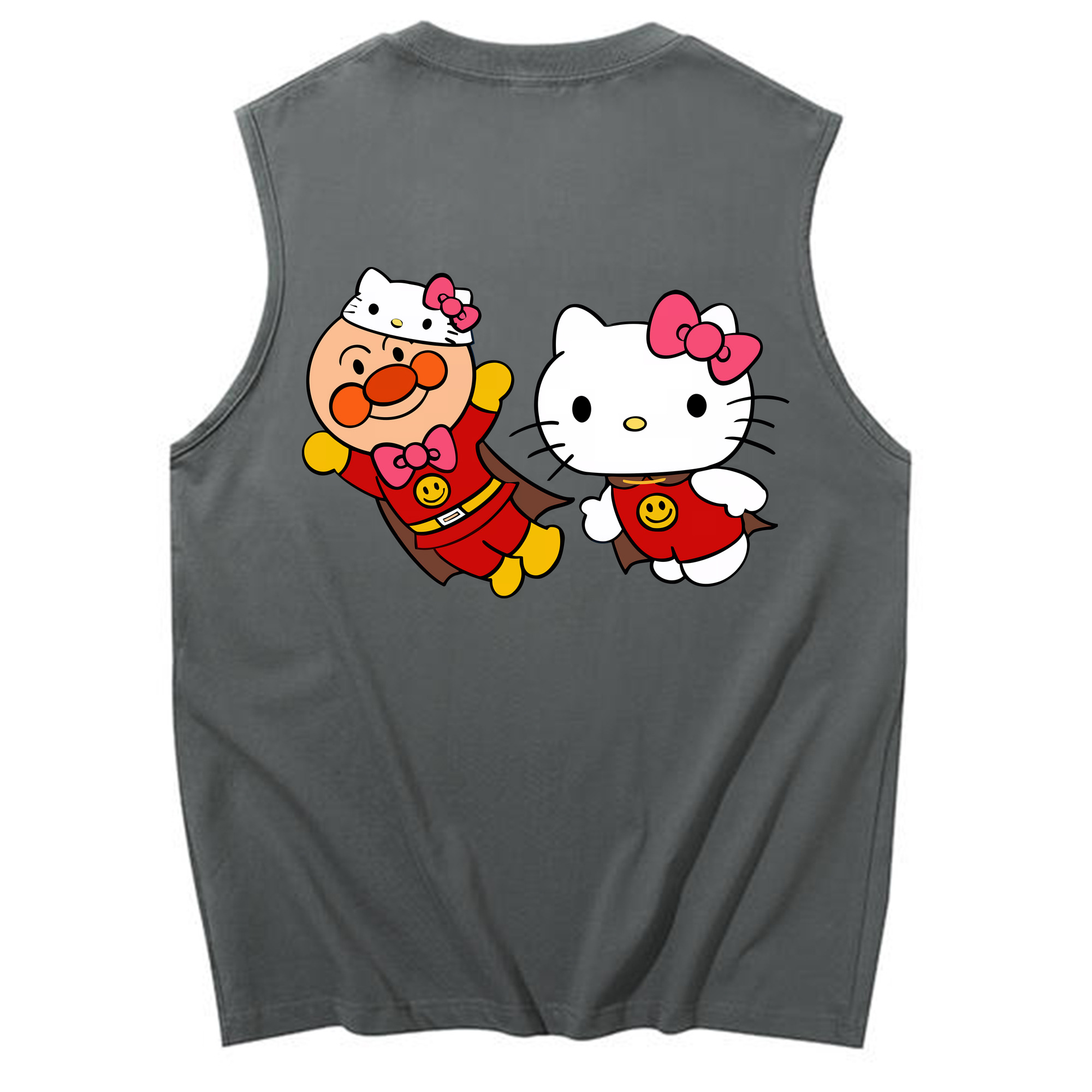 （画像用） アンパンマン Anpanman コットン100％タンクトップ（背面プリント）